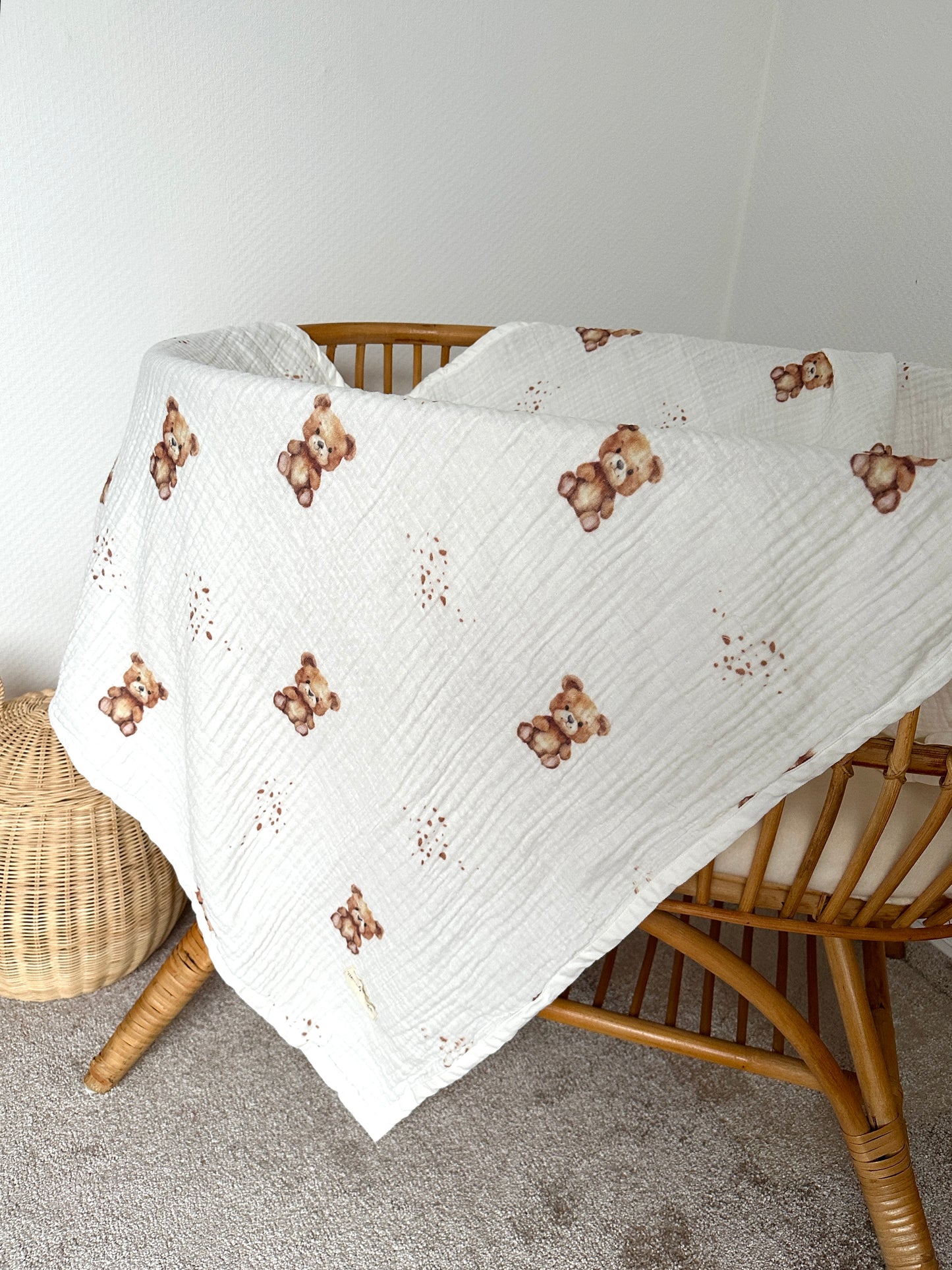 XL PREMIUM MUSSELIN DECKE „TEDDY“