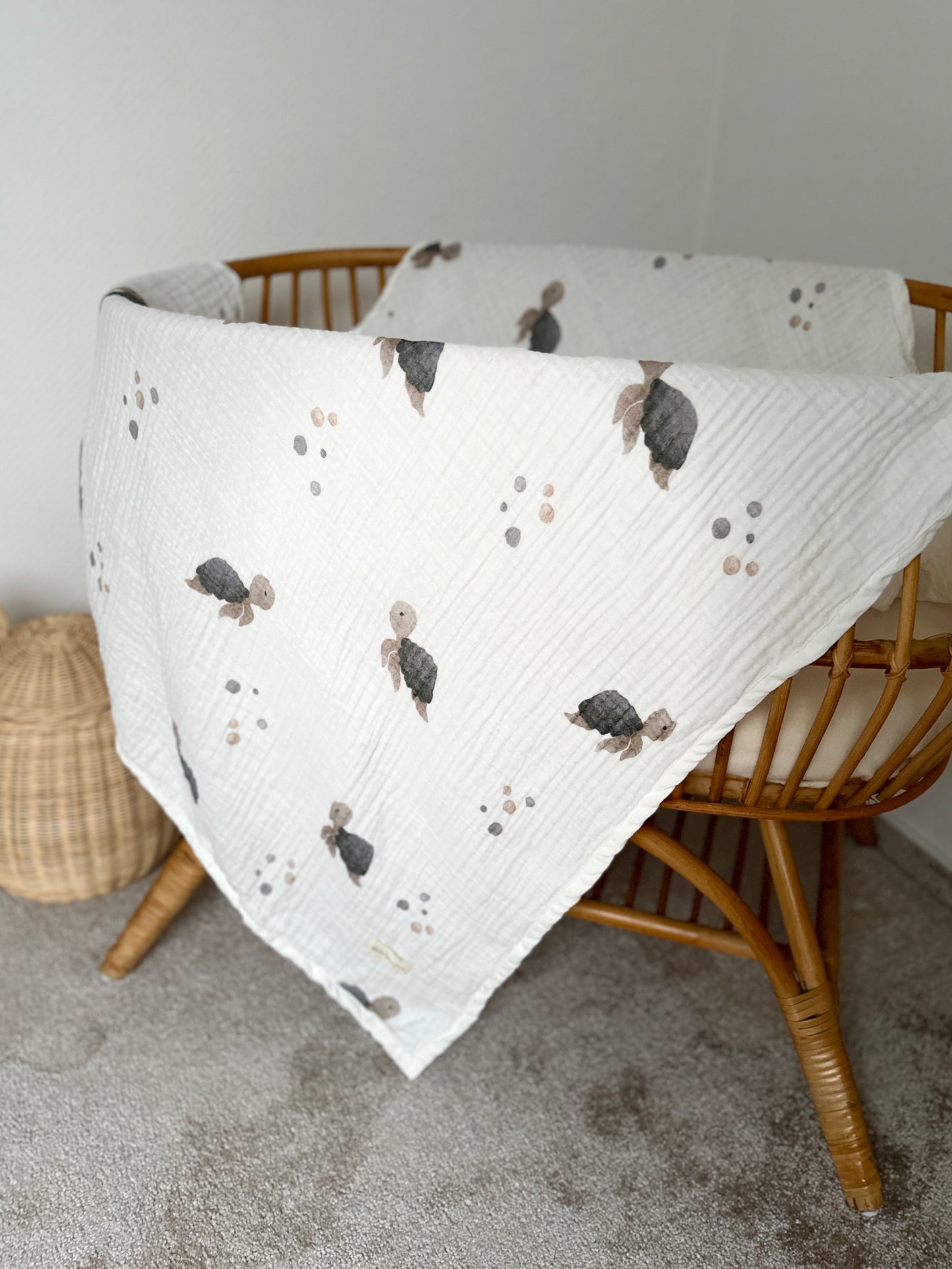 XL PREMIUM MUSSELIN DECKE „TURTLE“