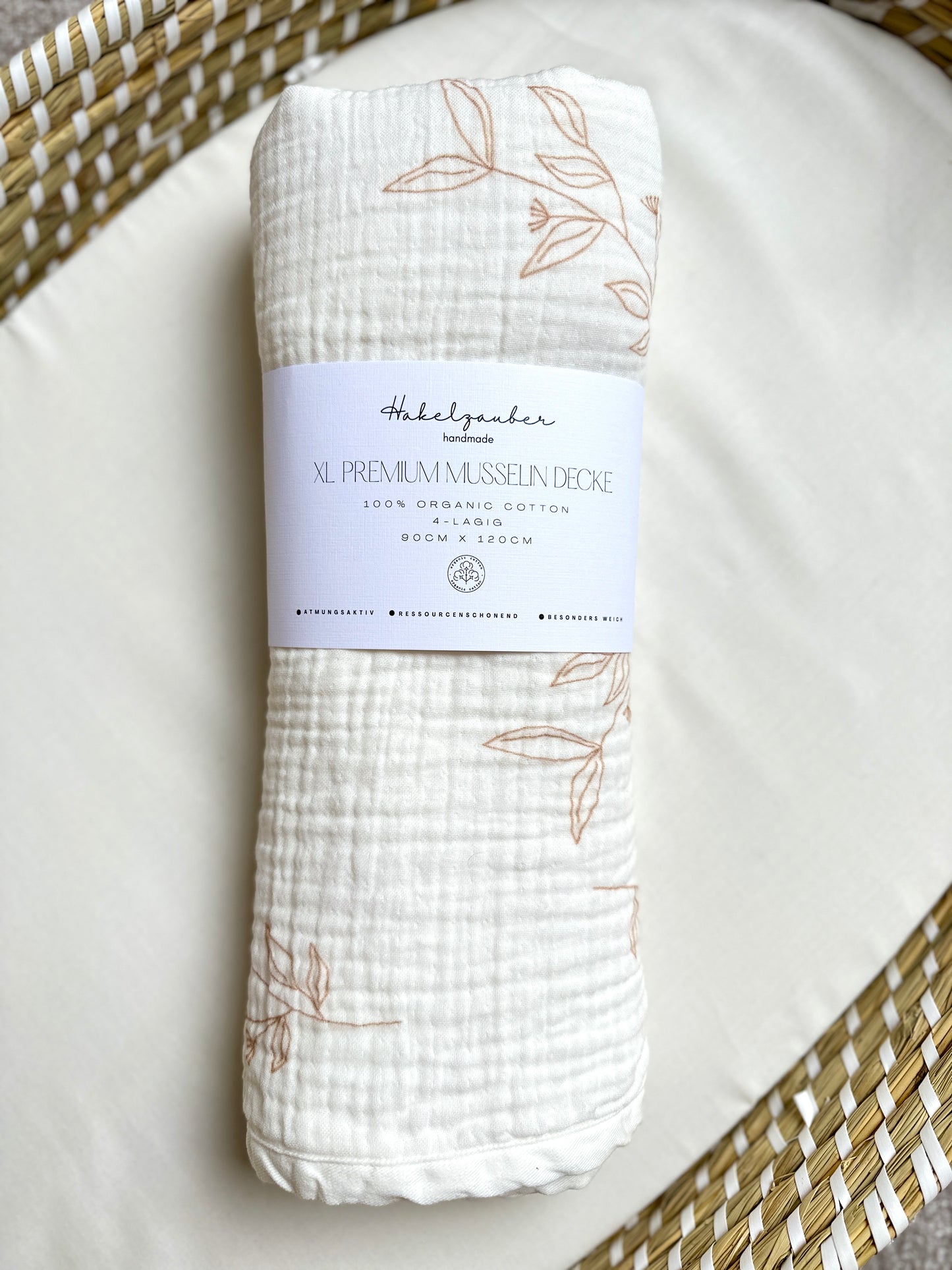 XL PREMIUM MUSSELIN DECKE „BLOOM“