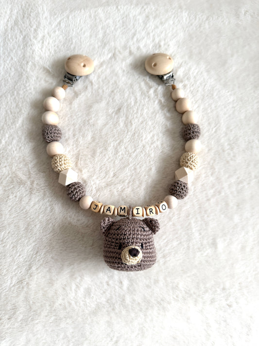 Kinderwagenkette „TEDDY BROWN“