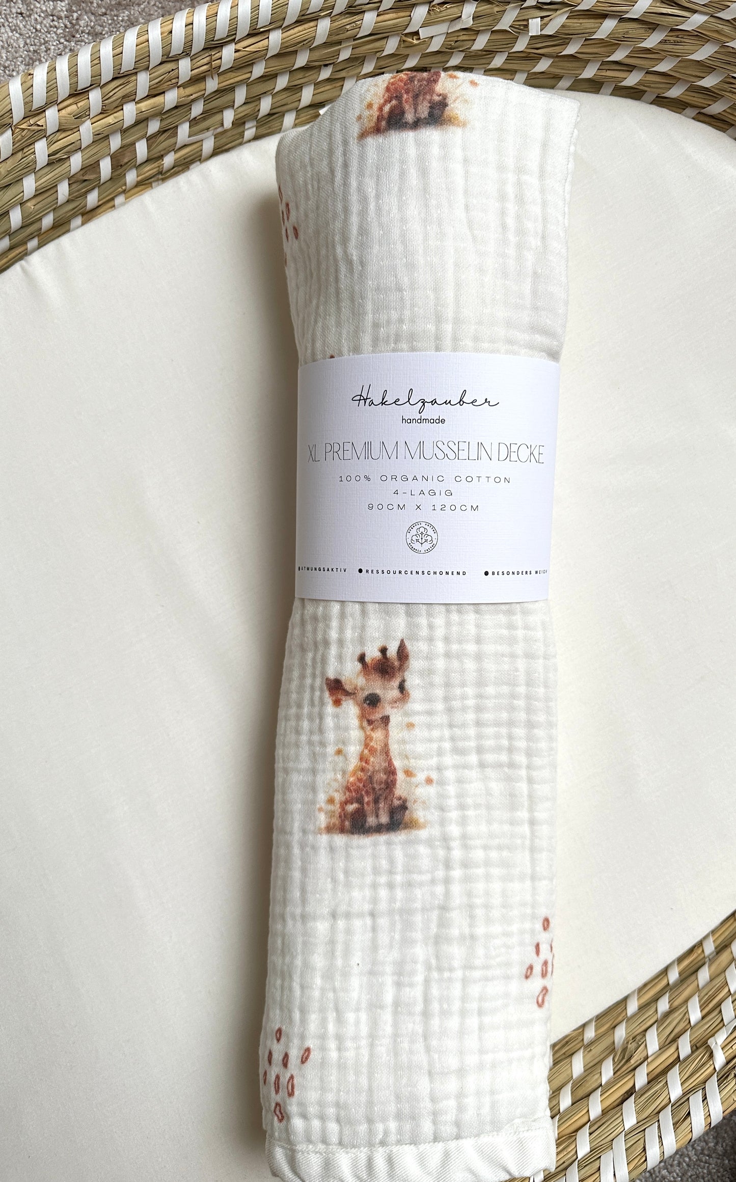 XL PREMIUM MUSSELIN DECKE „GIRA“