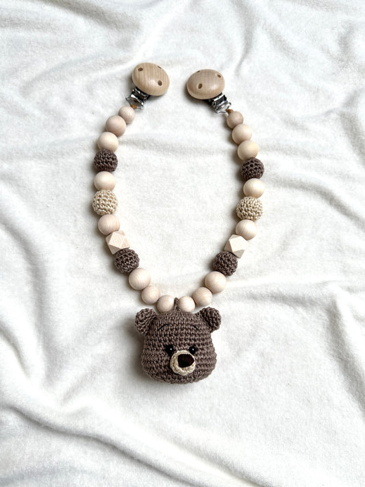 Kinderwagenkette „TEDDY BROWN“