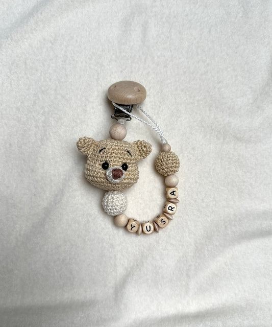 Schnullerkette „TEDDY NATURE“