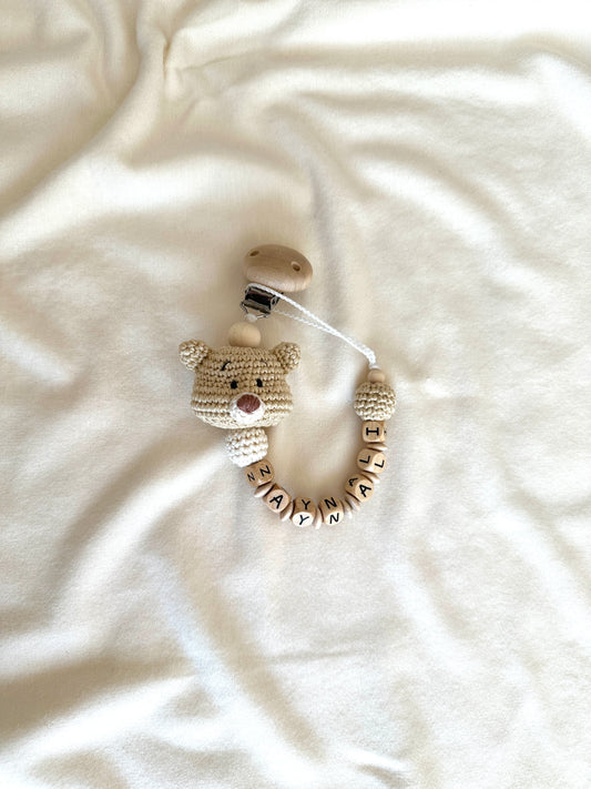 Schnullerkette „TEDDY NATURE“