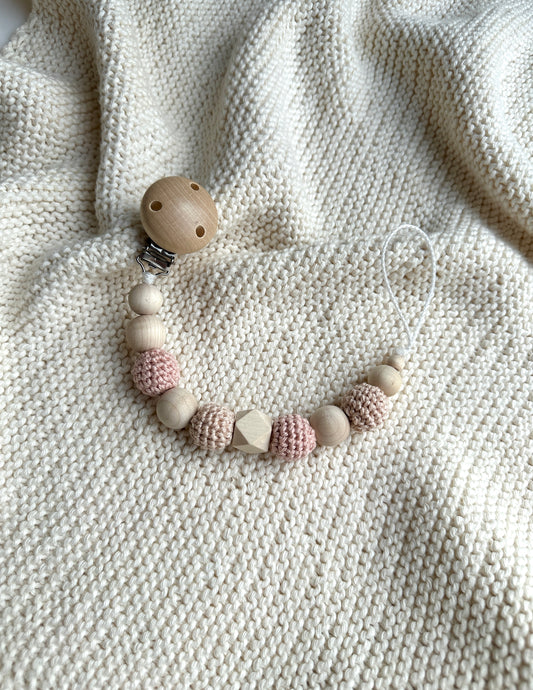 Schnullerkette „ROSE“