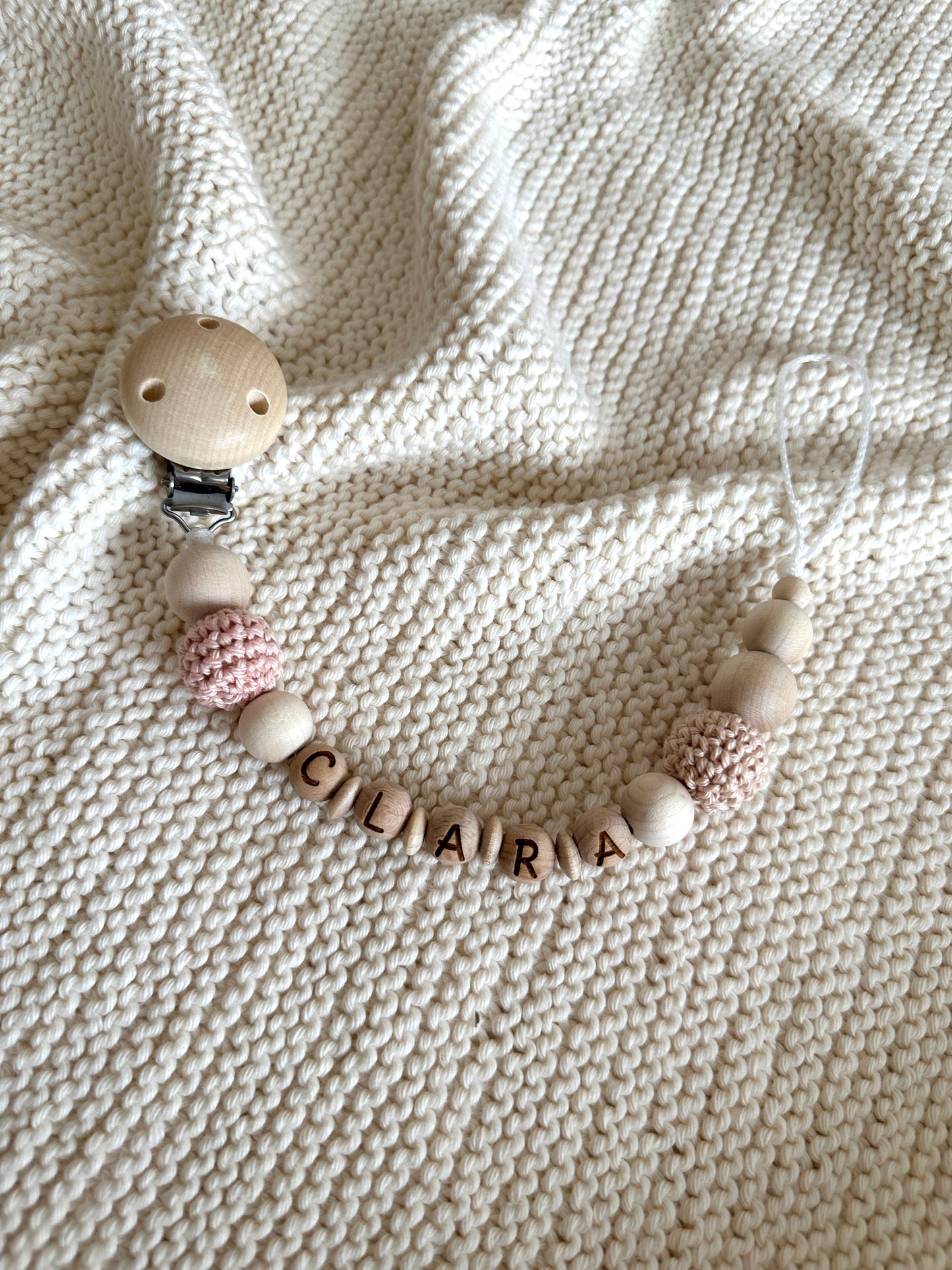 Schnullerkette „ROSE“