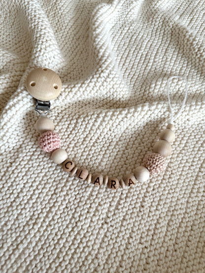 Schnullerkette „ROSE“
