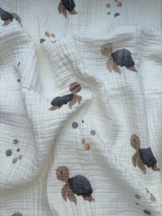 XL PREMIUM MUSSELIN DECKE „TURTLE“