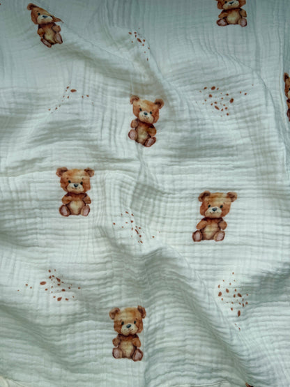 XL PREMIUM MUSSELIN DECKE „TEDDY“
