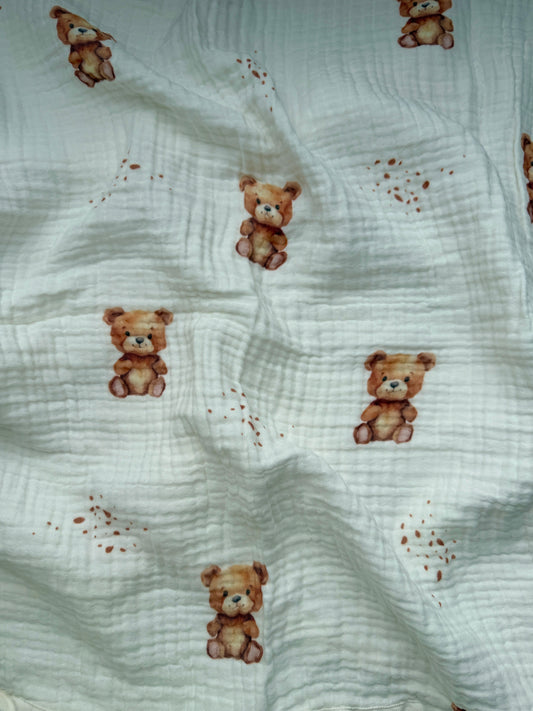 XL PREMIUM MUSSELIN DECKE „TEDDY“