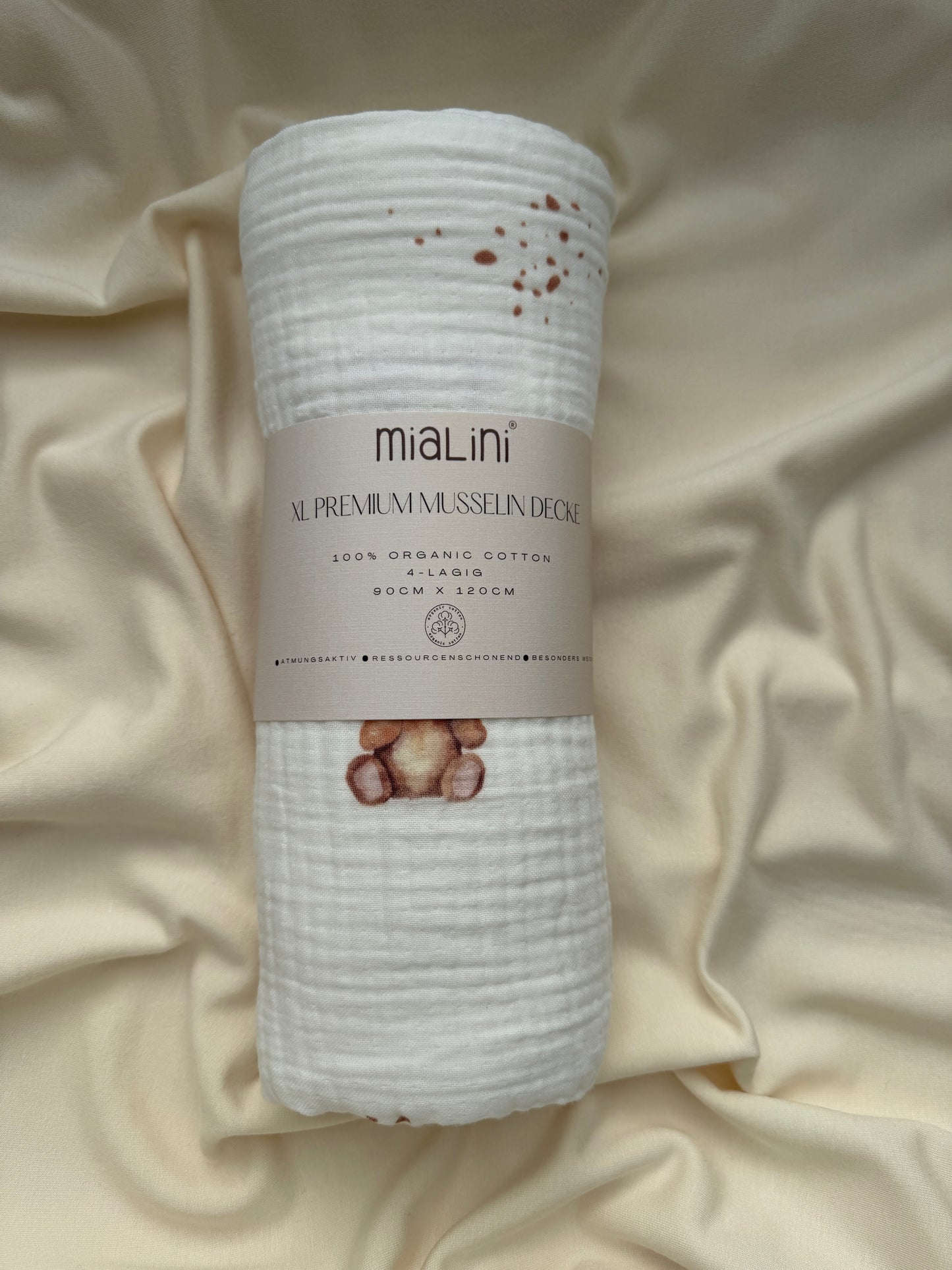 XL PREMIUM MUSSELIN DECKE „TEDDY“